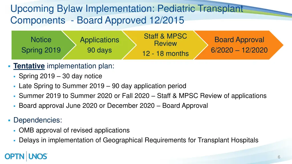 upcoming bylaw implementation pediatric