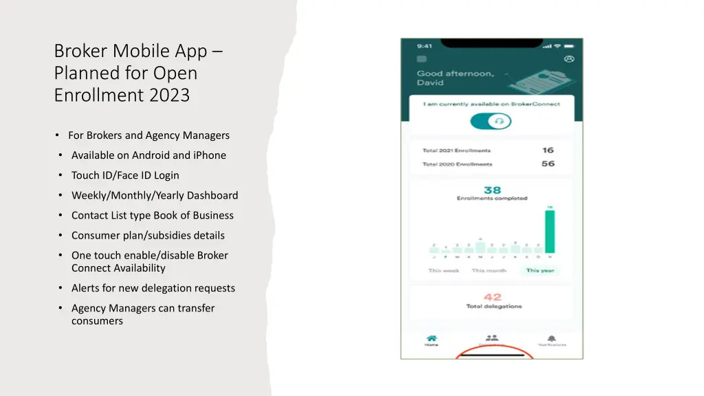 broker mobile app planned for open enrollment 2023