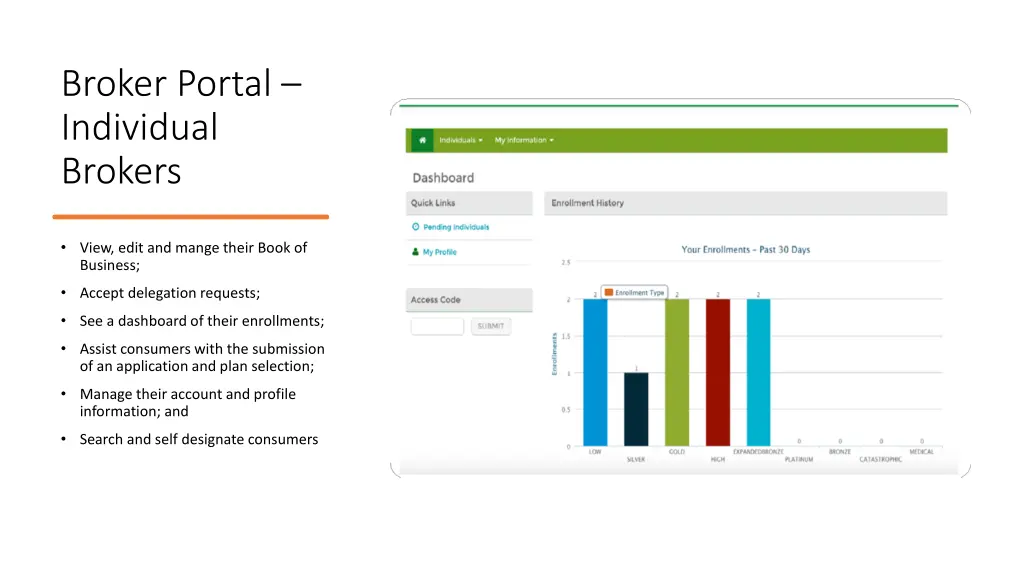 broker portal individual brokers