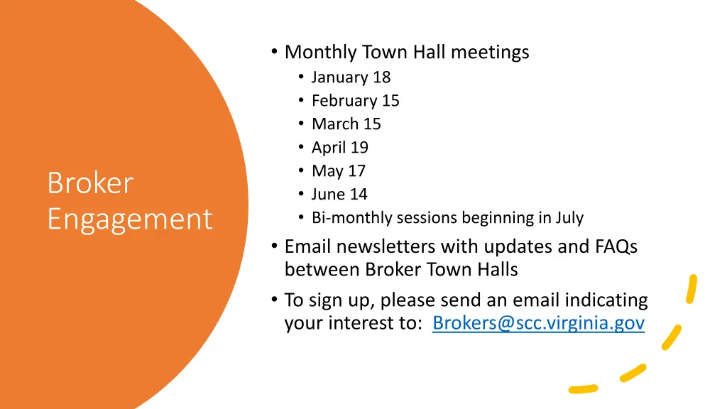 monthly town hall meetings january 18 february