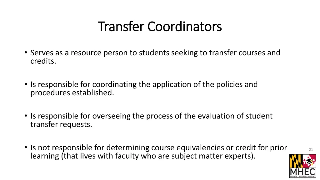 transfer coordinators transfer coordinators