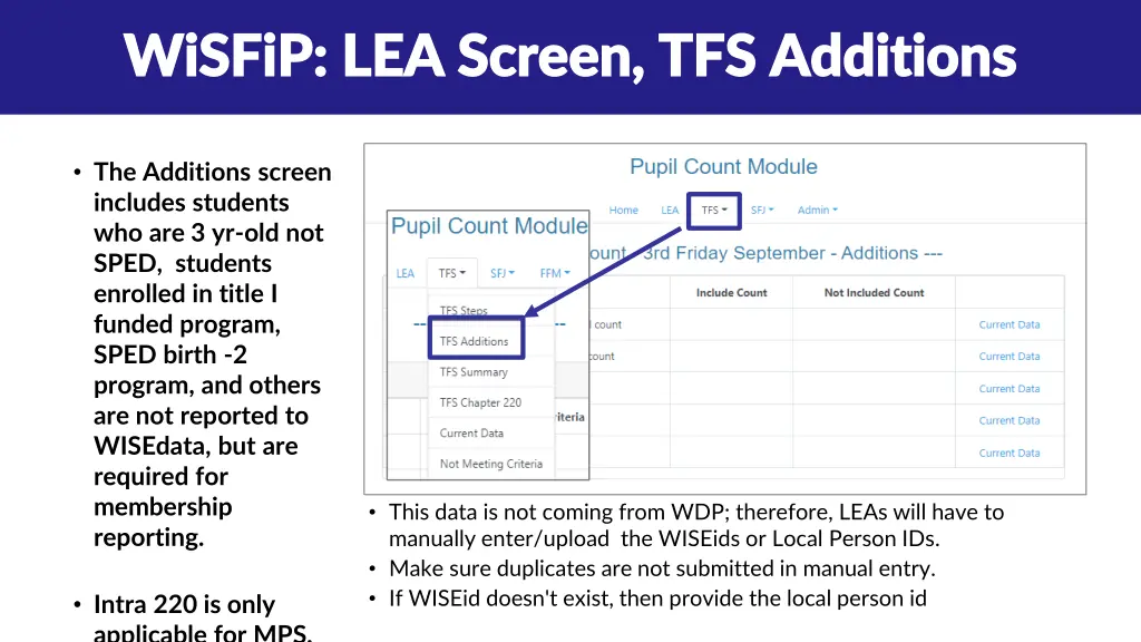 wisfip lea screen tfs additions wisfip lea screen