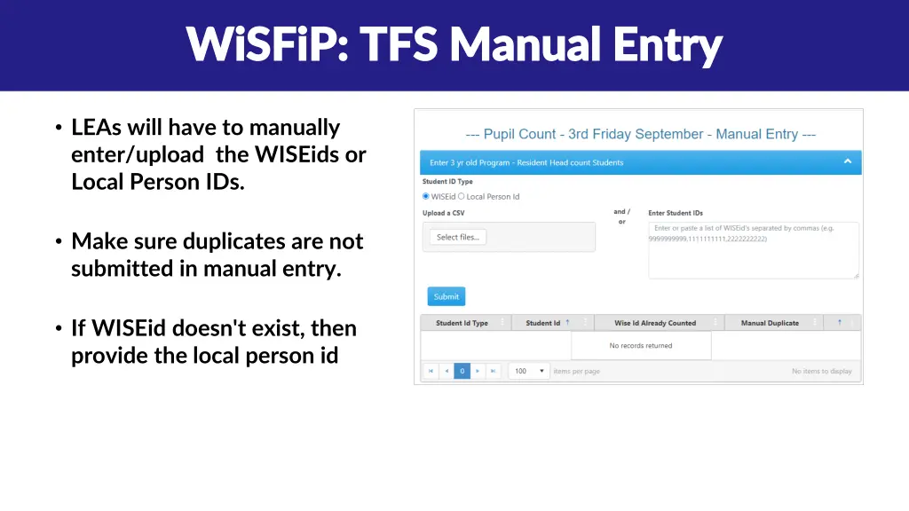 wisfip tfs manual entry wisfip tfs manual entry