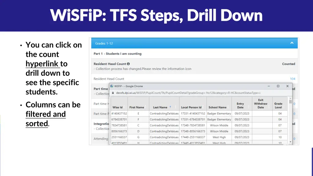 wisfip tfs steps drill down wisfip tfs steps