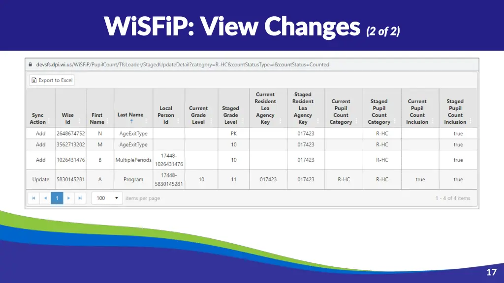 wisfip view changes wisfip view changes 2 of 2