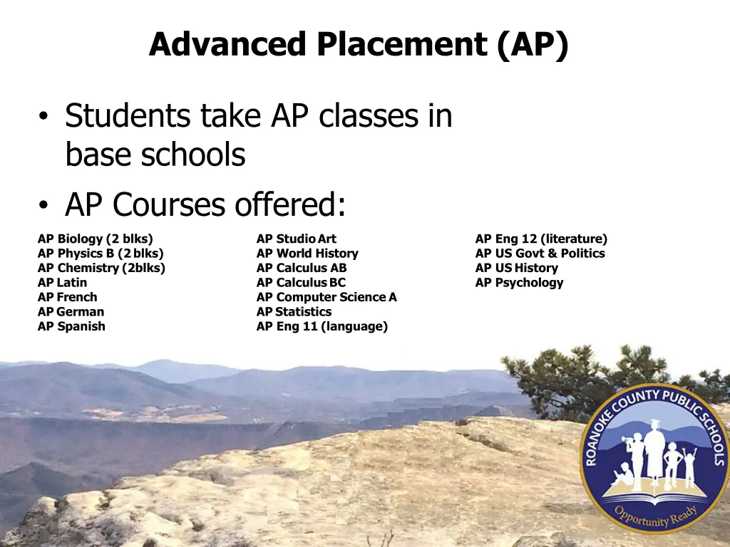 advanced placement ap 1