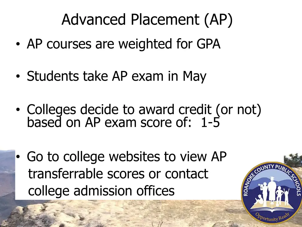 advanced placement ap 2