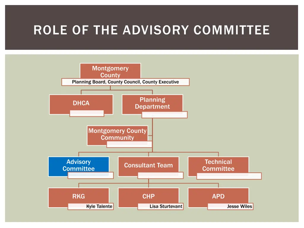 role of the advisory committee