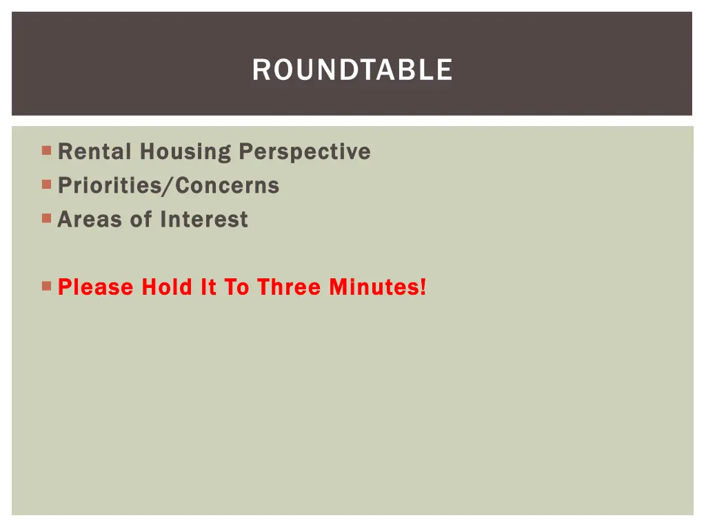 roundtable