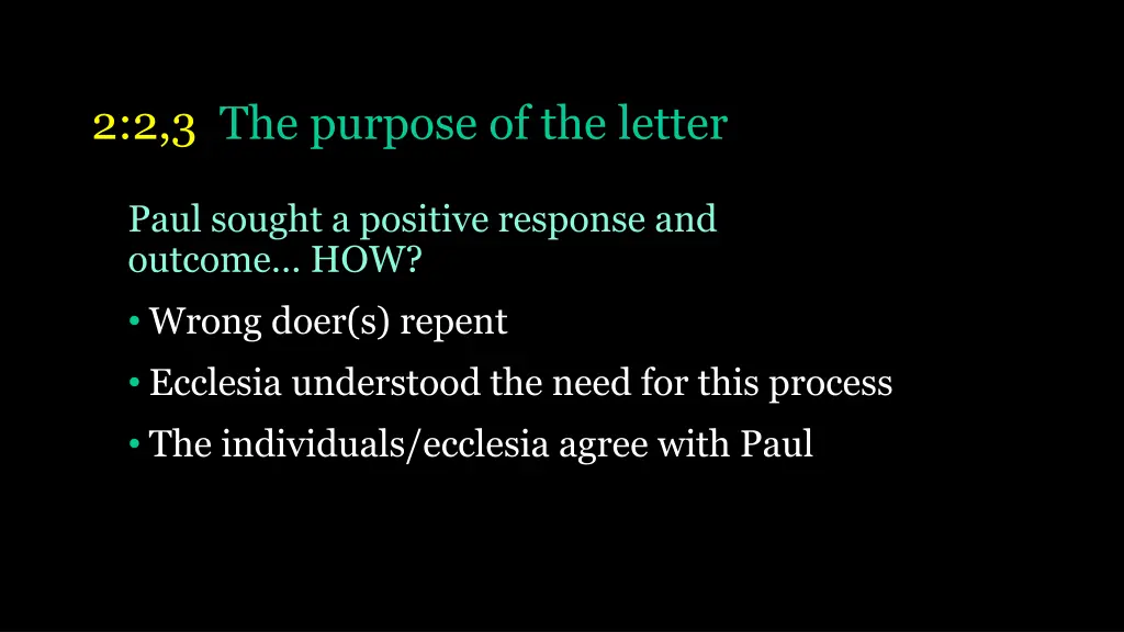 2 2 3 the purpose of the letter