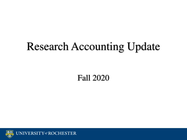 research accounting update