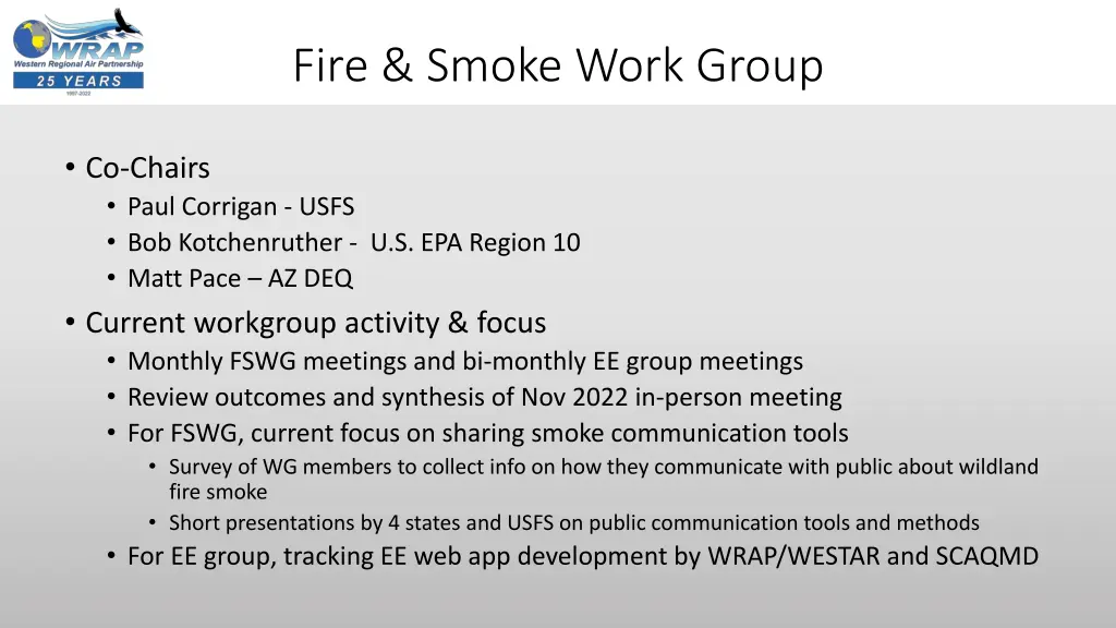 fire smoke work group