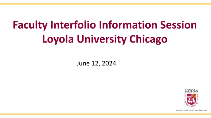 faculty interfolio information session loyola