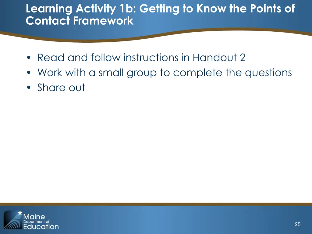 learning activity 1b getting to know the points