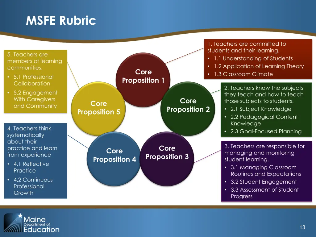 msfe rubric