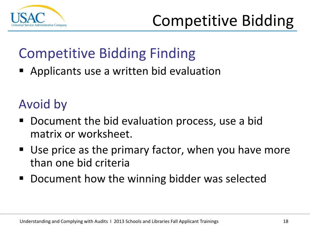 competitive bidding 4