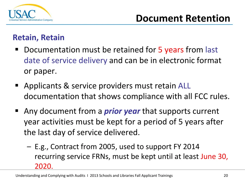 document retention 1