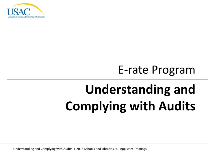 e rate program understanding and complying with