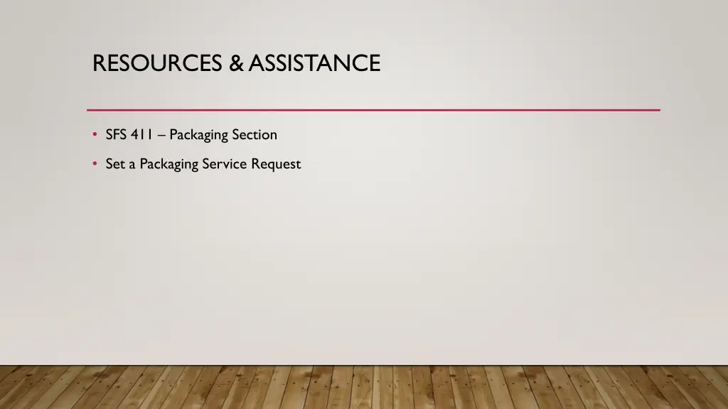 resources assistance