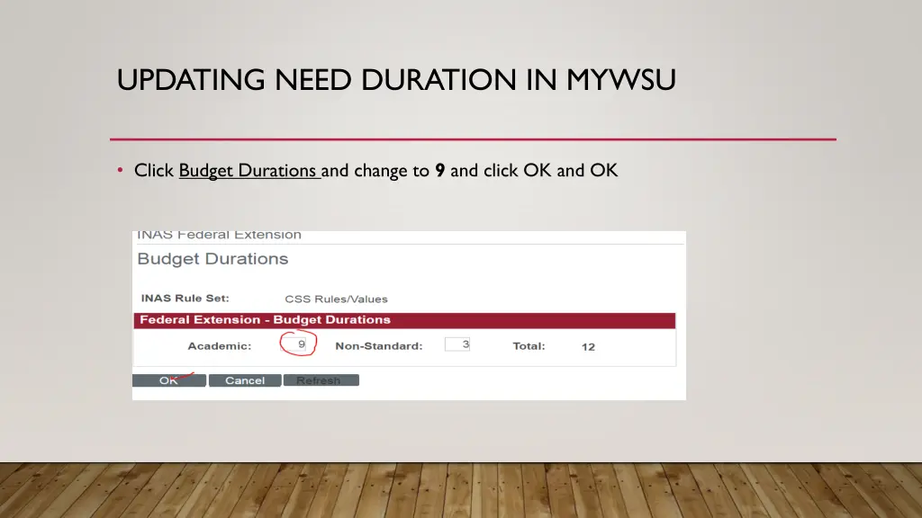 updating need duration in mywsu