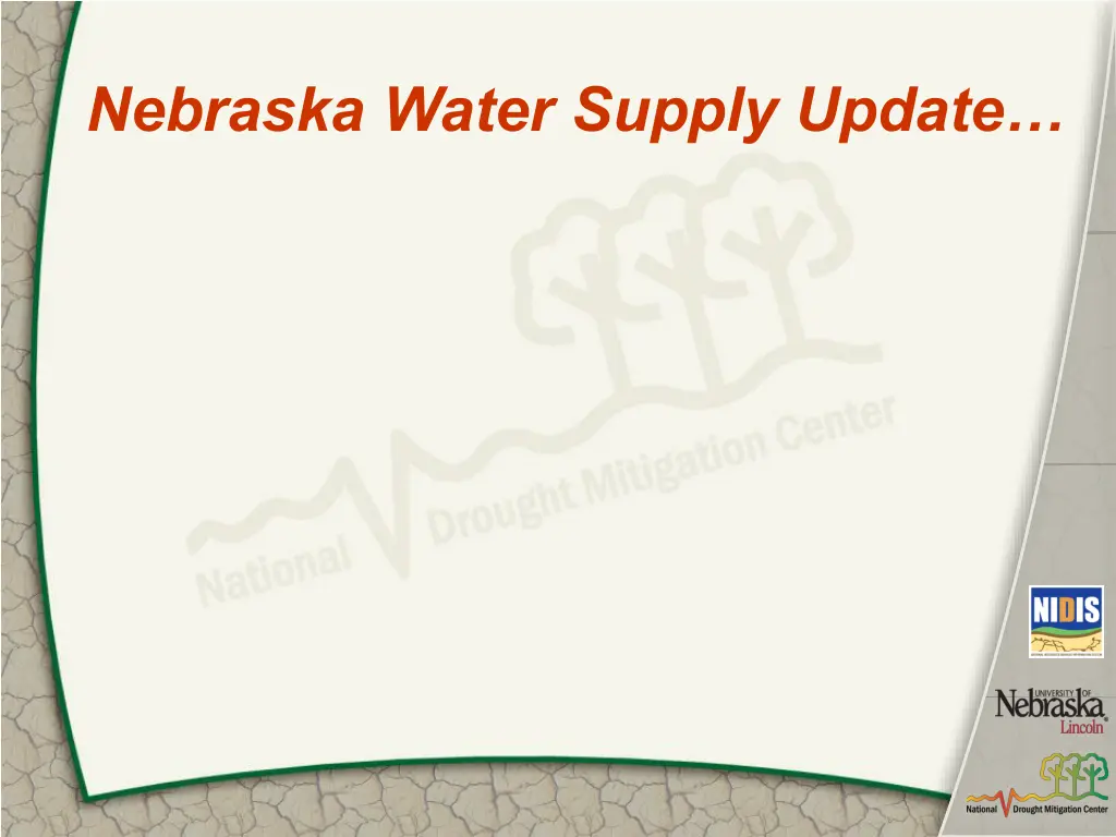 nebraska water supply update