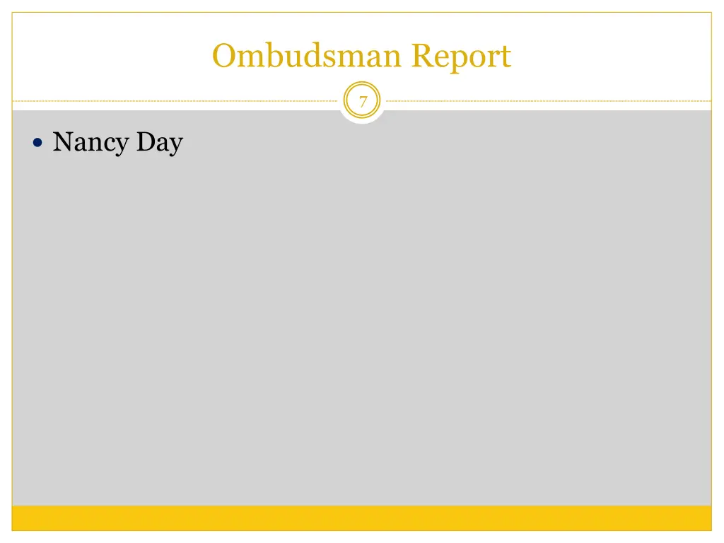 ombudsman report