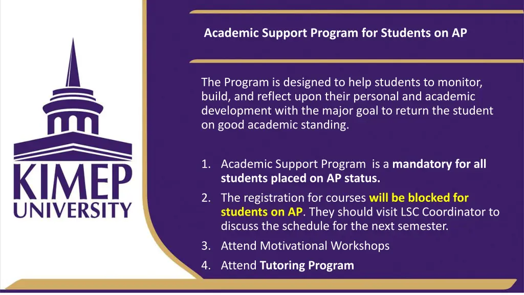 academic support program for students on ap