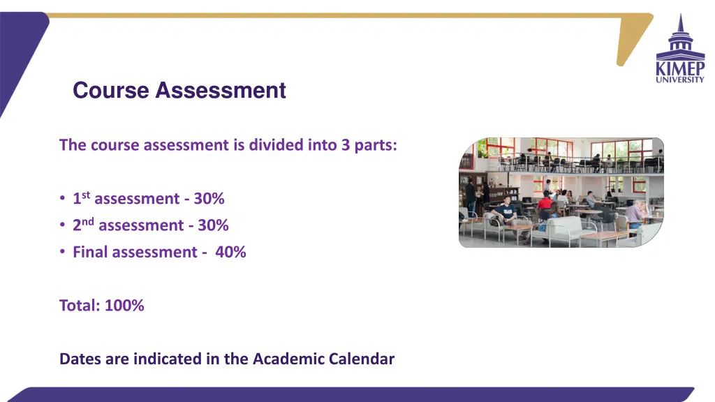 course assessment