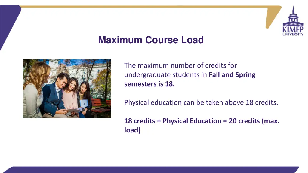 maximum course load