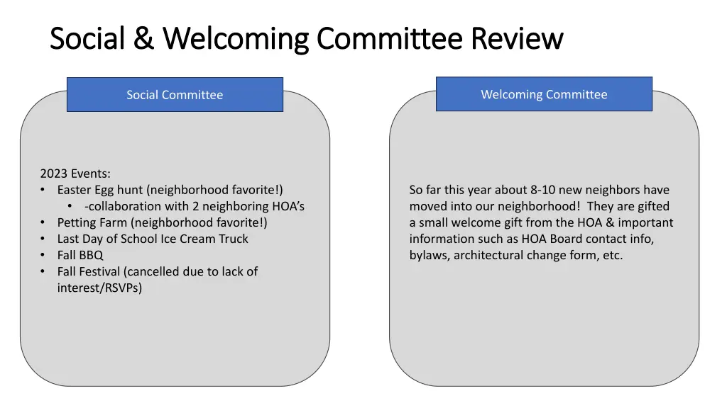 social welcoming committee review social