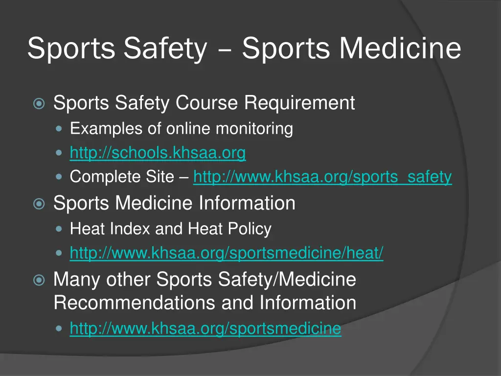 sports safety sports medicine