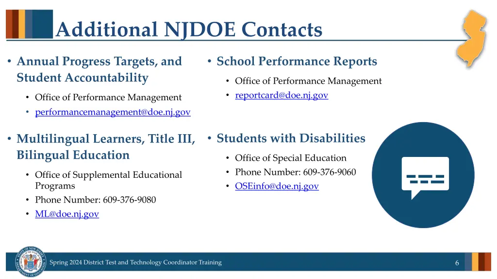 additional njdoe contacts