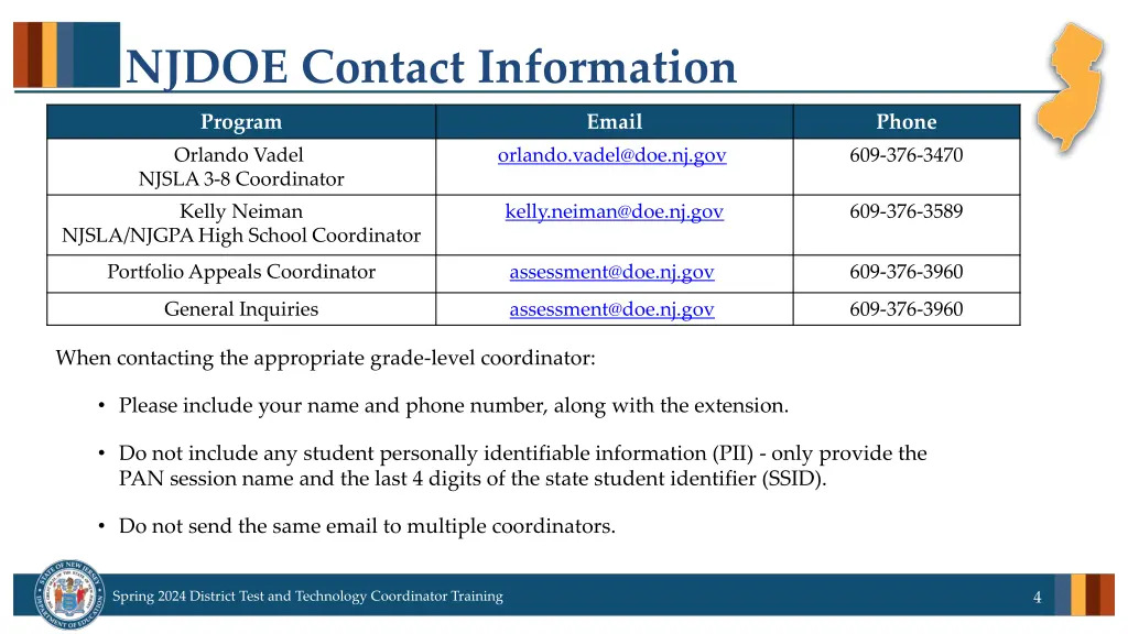 njdoe contact information