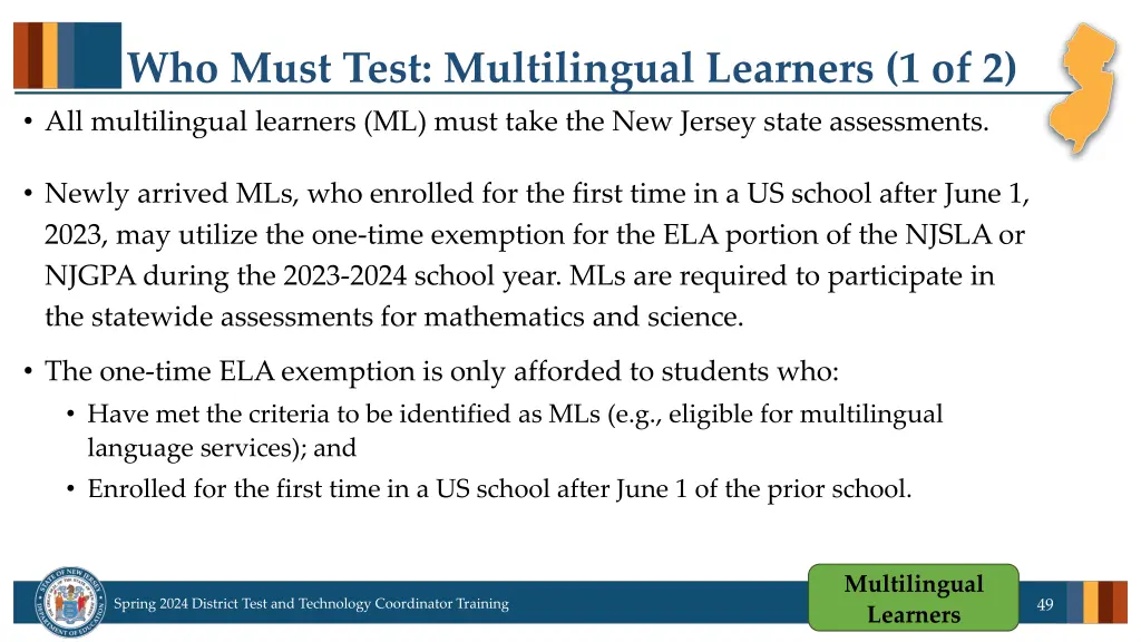 who must test multilingual learners