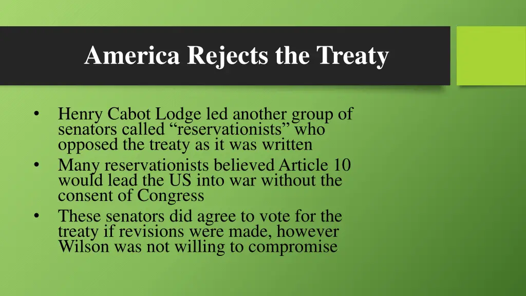 america rejects the treaty 2