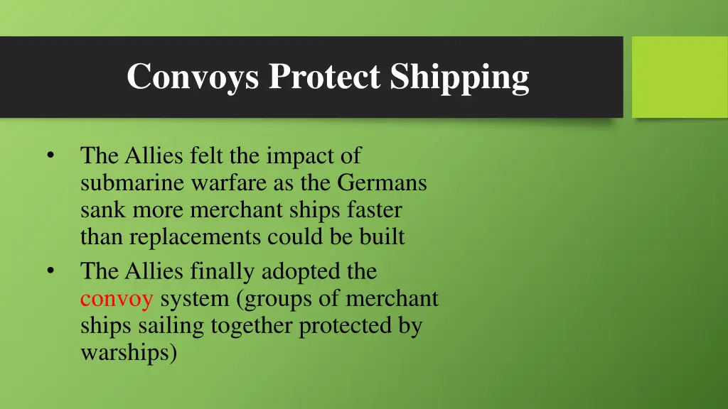 convoys protect shipping