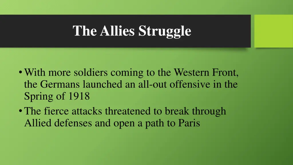 the allies struggle 2