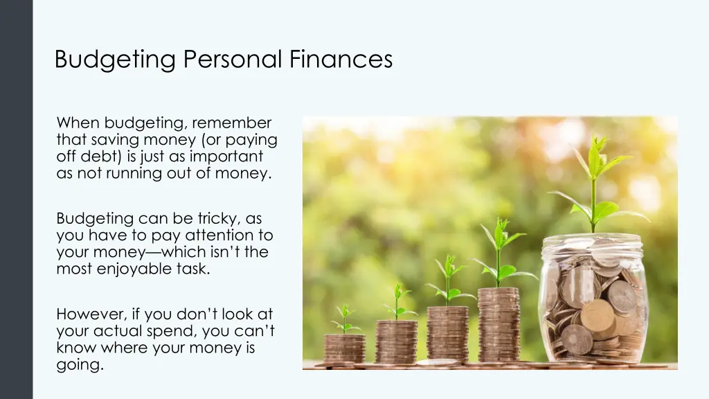 budgeting personal finances