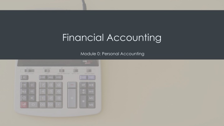 financial accounting