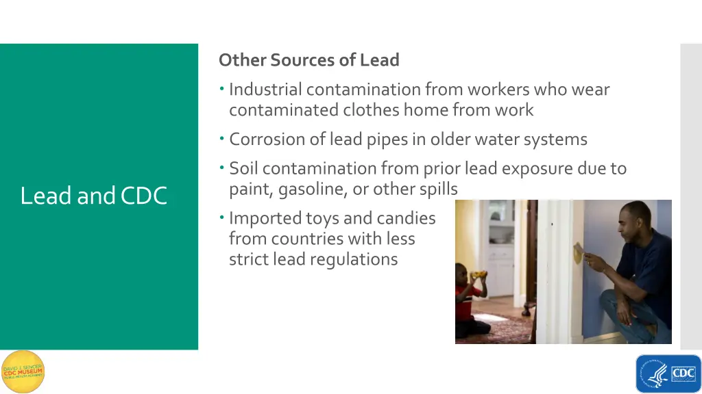 other sources of lead industrial contamination