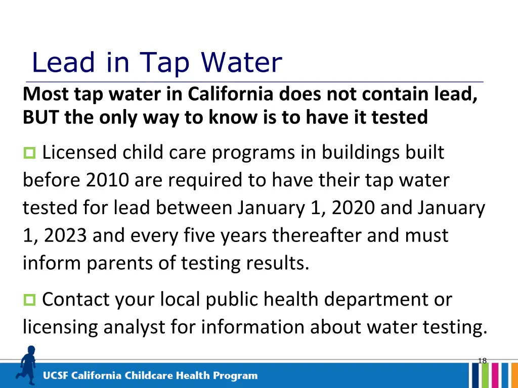 lead in tap water most tap water in california