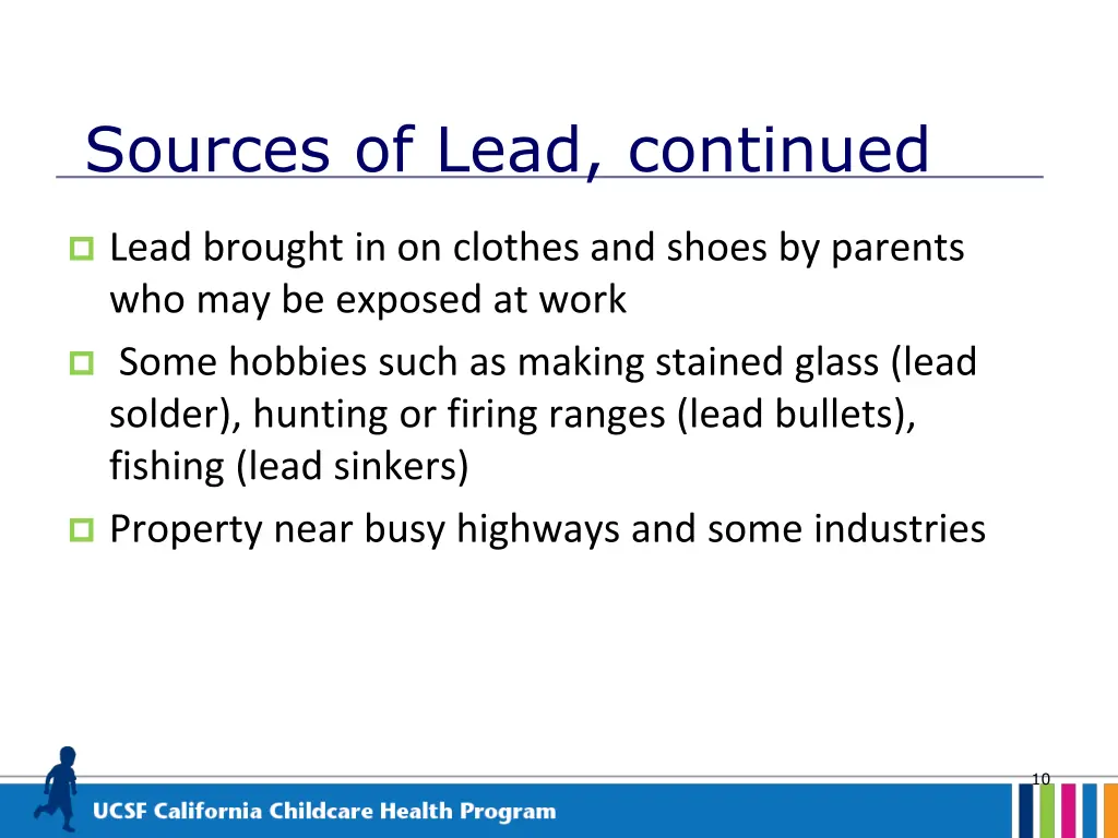 sources of lead continued 1