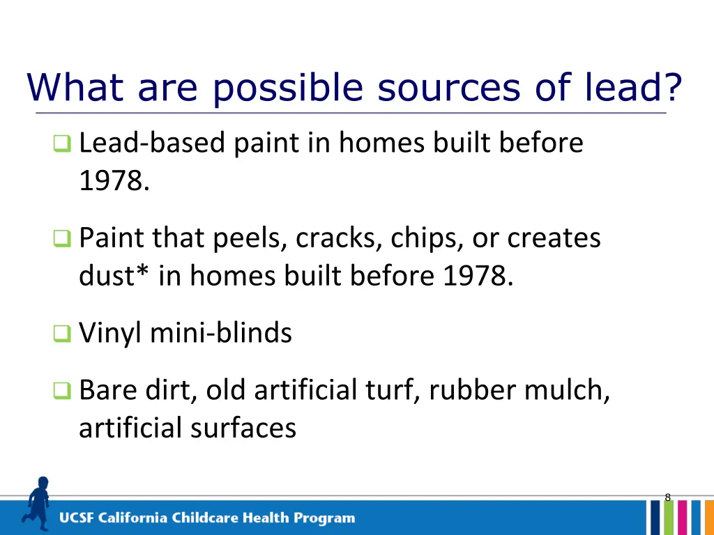 what are possible sources of lead