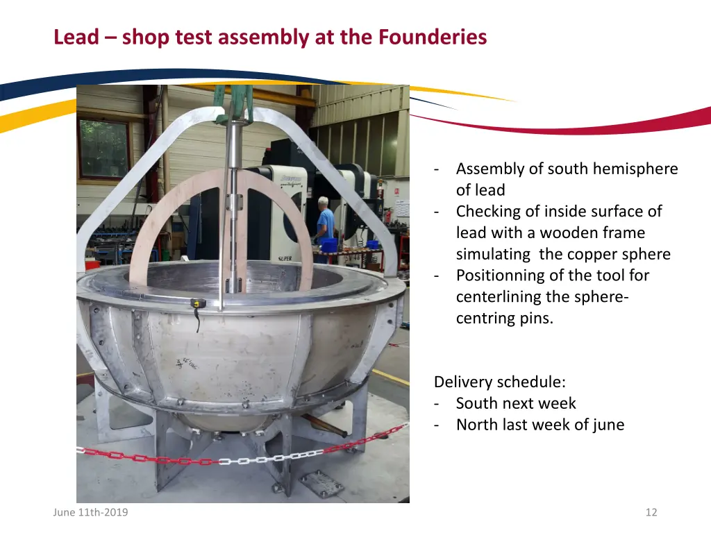 lead shop test assembly at the founderies