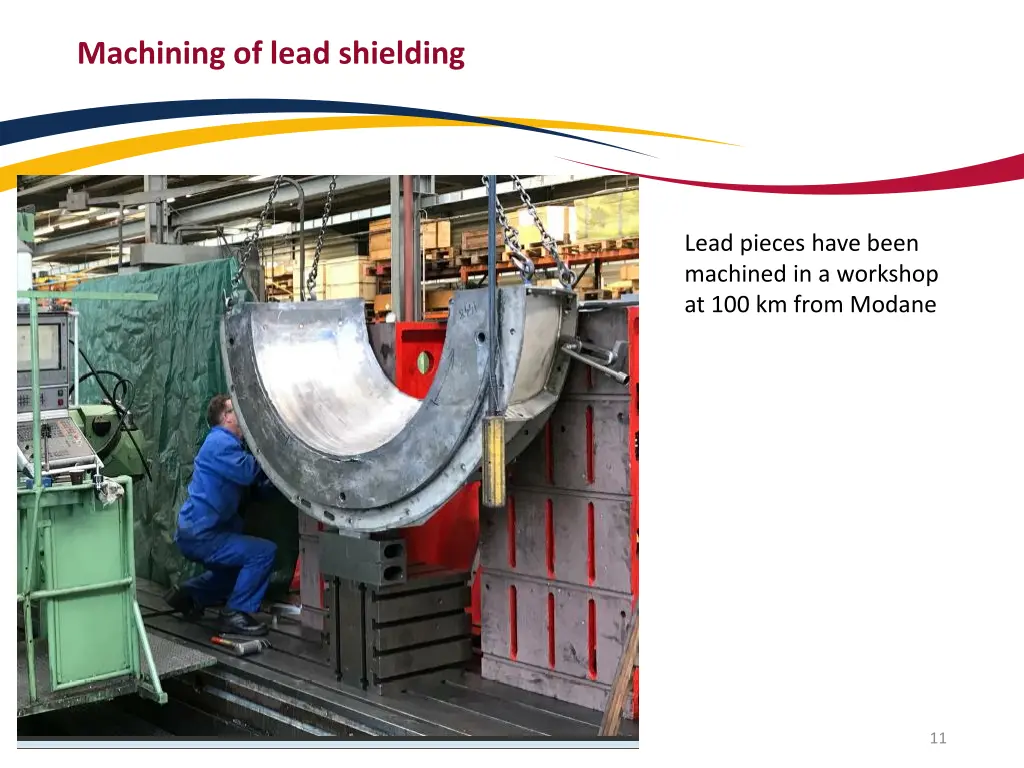 machining of lead shielding