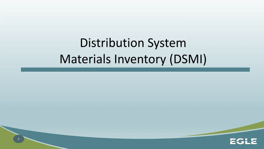 distribution system materials inventory dsmi