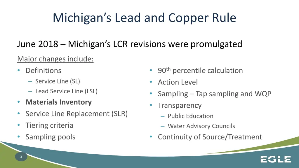 michigan s lead and copper rule