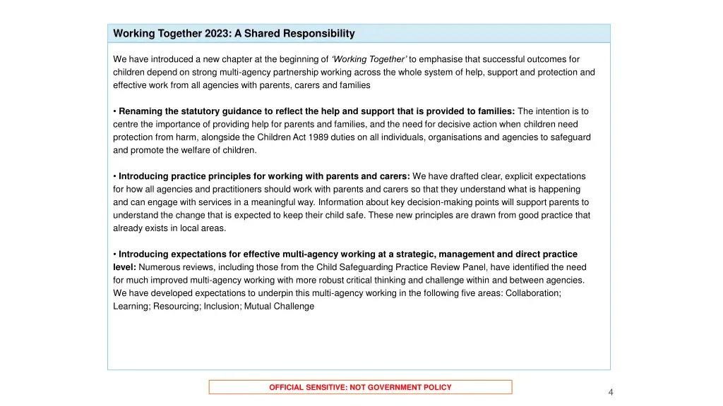 working together 2023 a shared responsibility