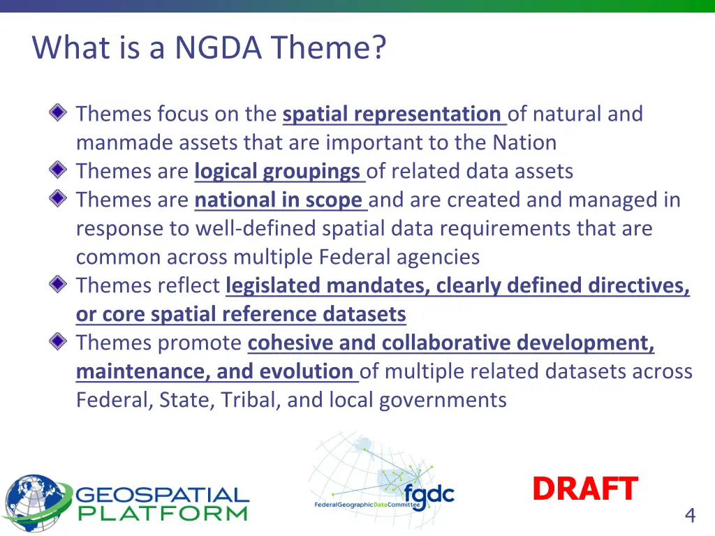 what is a ngda theme