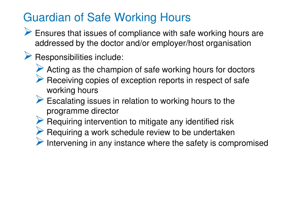 guardian of safe working hours ensures that